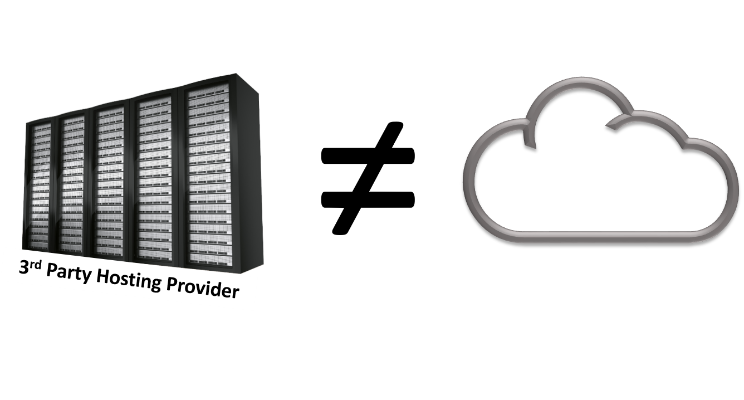 3rd Party Hosting is not the same as a Cloud Solution